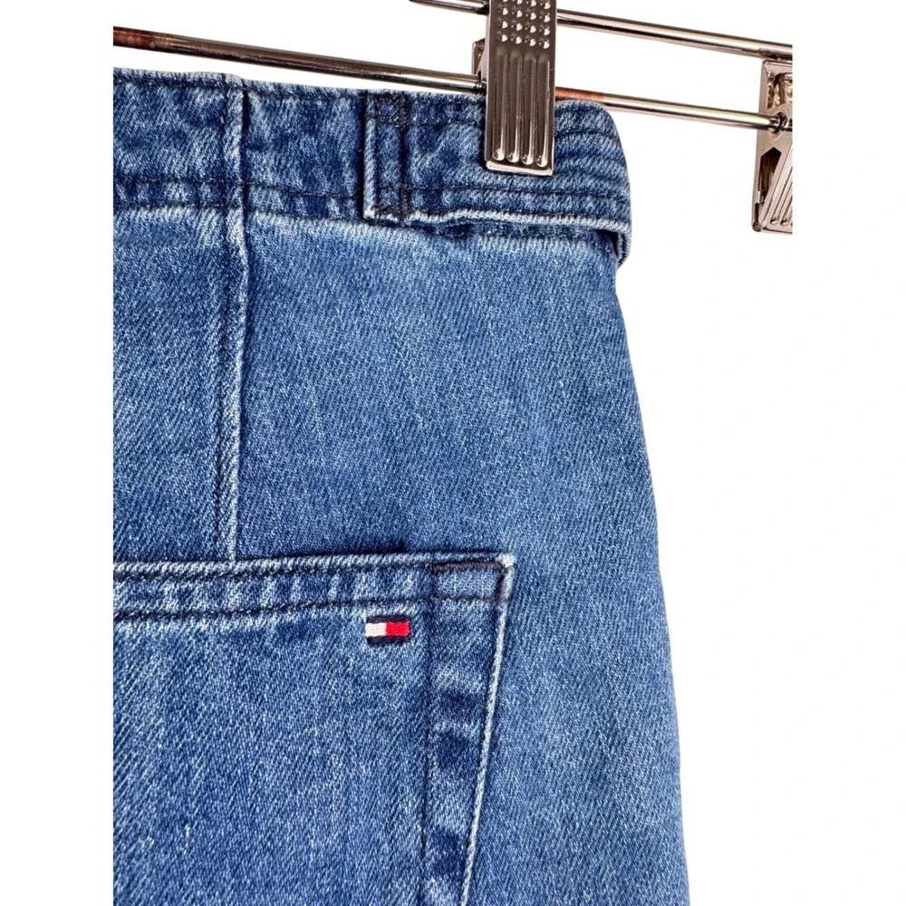 Tommy Hilfiger High‎ Rise Pleated Straight Leg jeans Y2K 90s retro sz 2